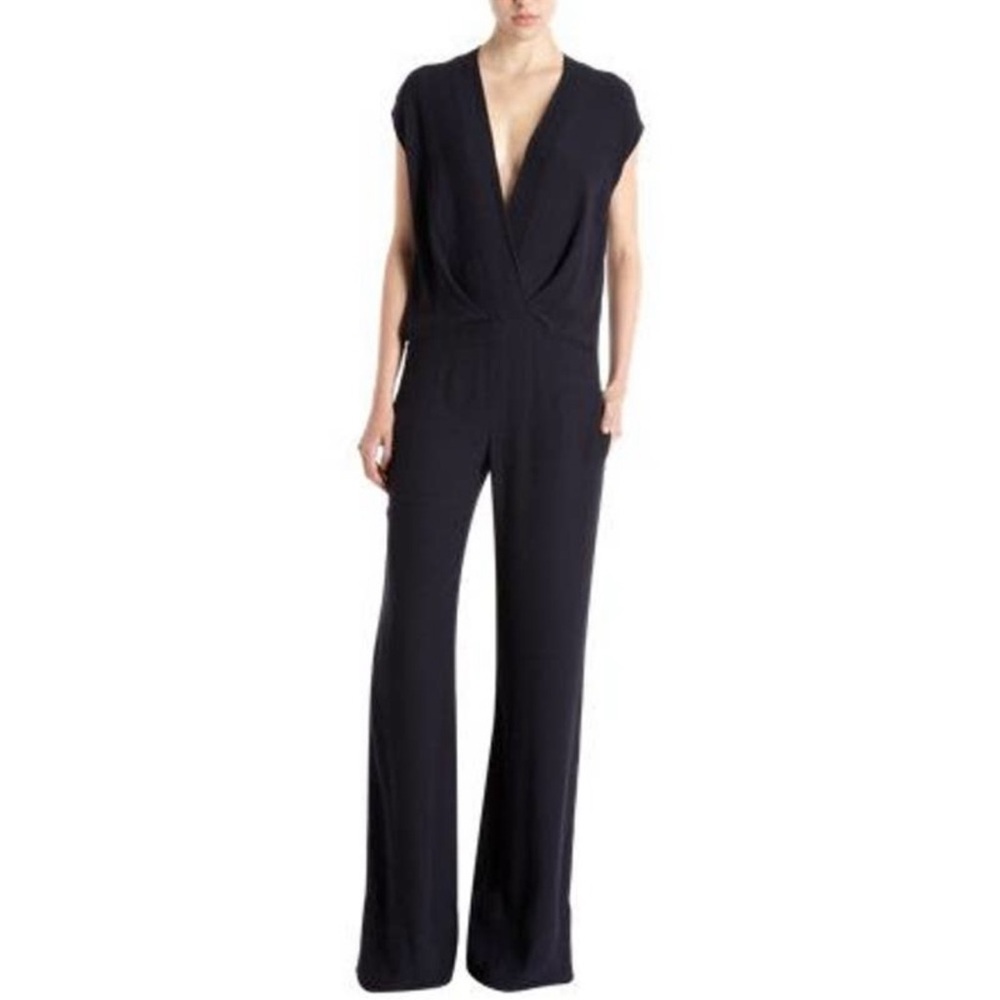 L’AGENCE Black wide leg Jumpsuit size 6
